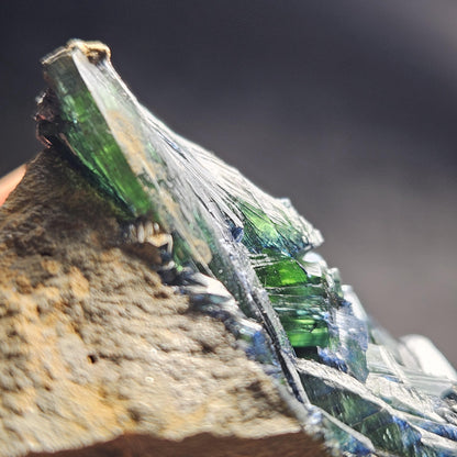 Vivianite Crystal Cluster 126.53g, Vivianite Specimen, Raw Blue