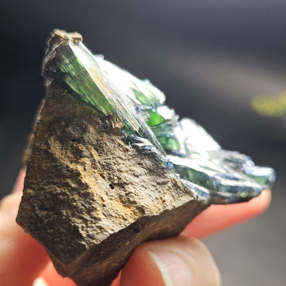 Vivianite Crystal Cluster 126.53g, Vivianite Specimen, Raw Blue
