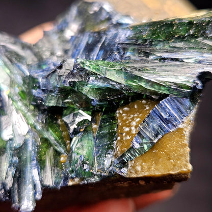 Vivianite Crystal Cluster 126.53g, Vivianite Specimen, Raw Blue