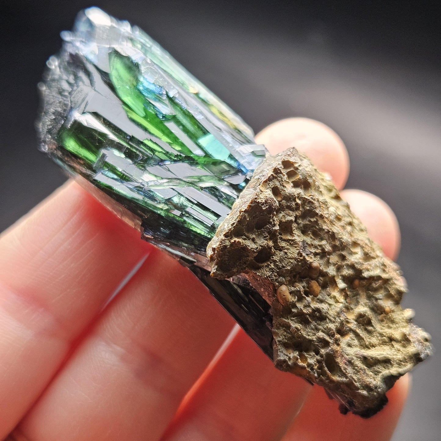 Vivianite Crystal Specimen 39.00g, Terminated Vivianite Crystal, Raw Blue