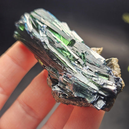 Vivianite Crystal Specimen 39.00g, Terminated Vivianite Crystal, Raw Blue