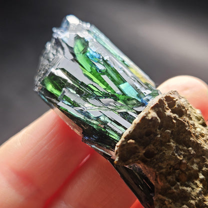 Vivianite Crystal Specimen 39.00g, Terminated Vivianite Crystal, Raw Blue