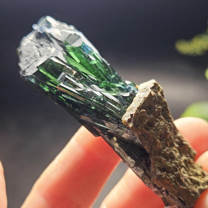 Vivianite Crystal Specimen 39.00g, Terminated Vivianite Crystal, Raw Blue