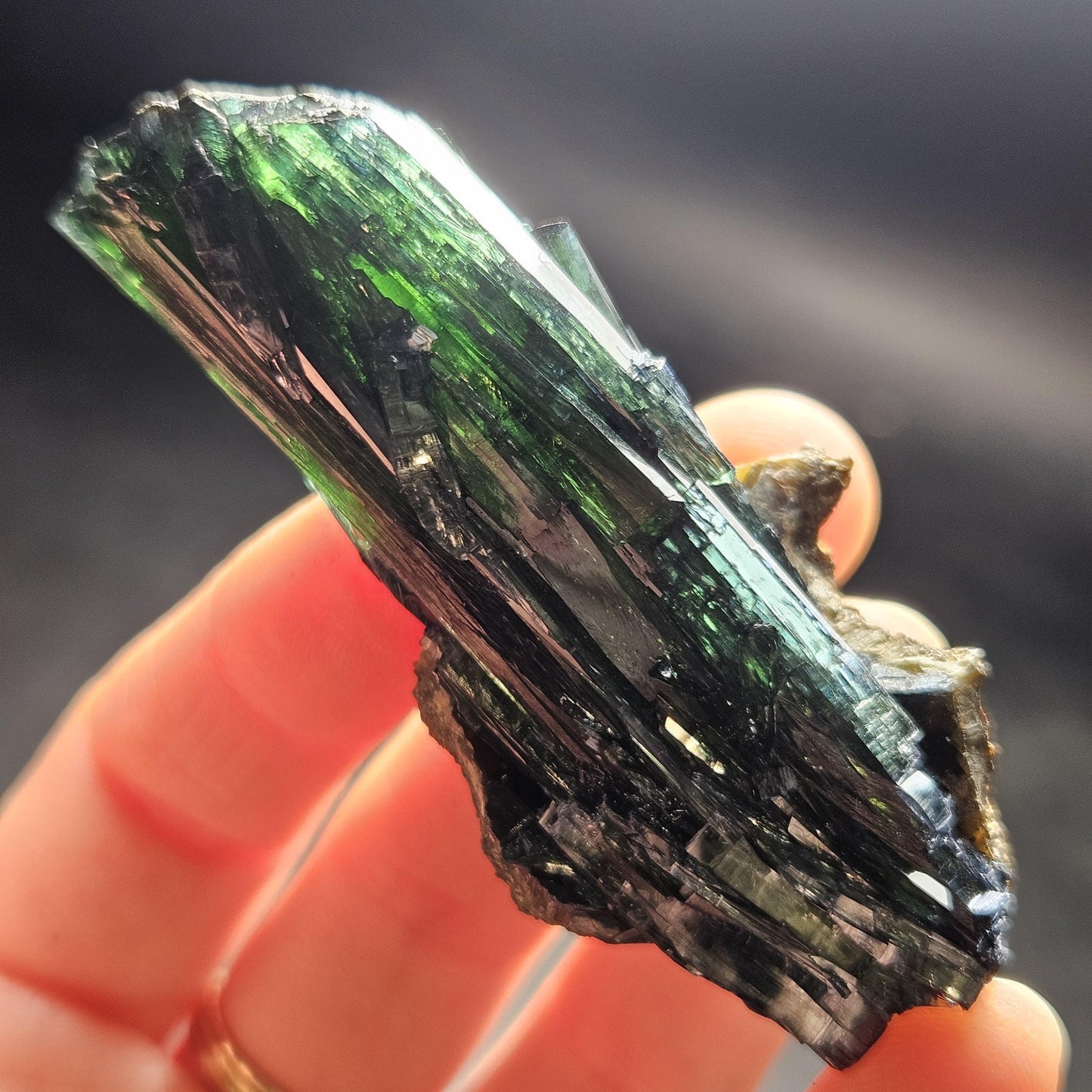 Vivianite Crystal Specimen 39.00g, Terminated Vivianite Crystal, Raw Blue