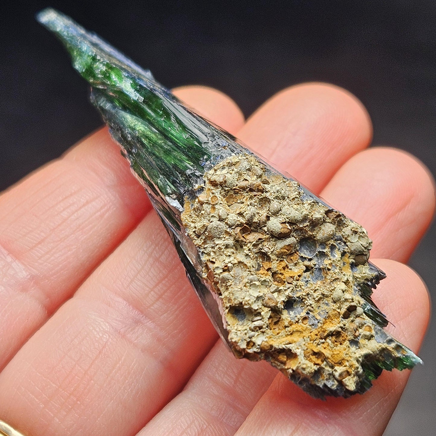 Vivianite Crystal Cluster 18.37g, Vivianite Specimen, Raw Blue