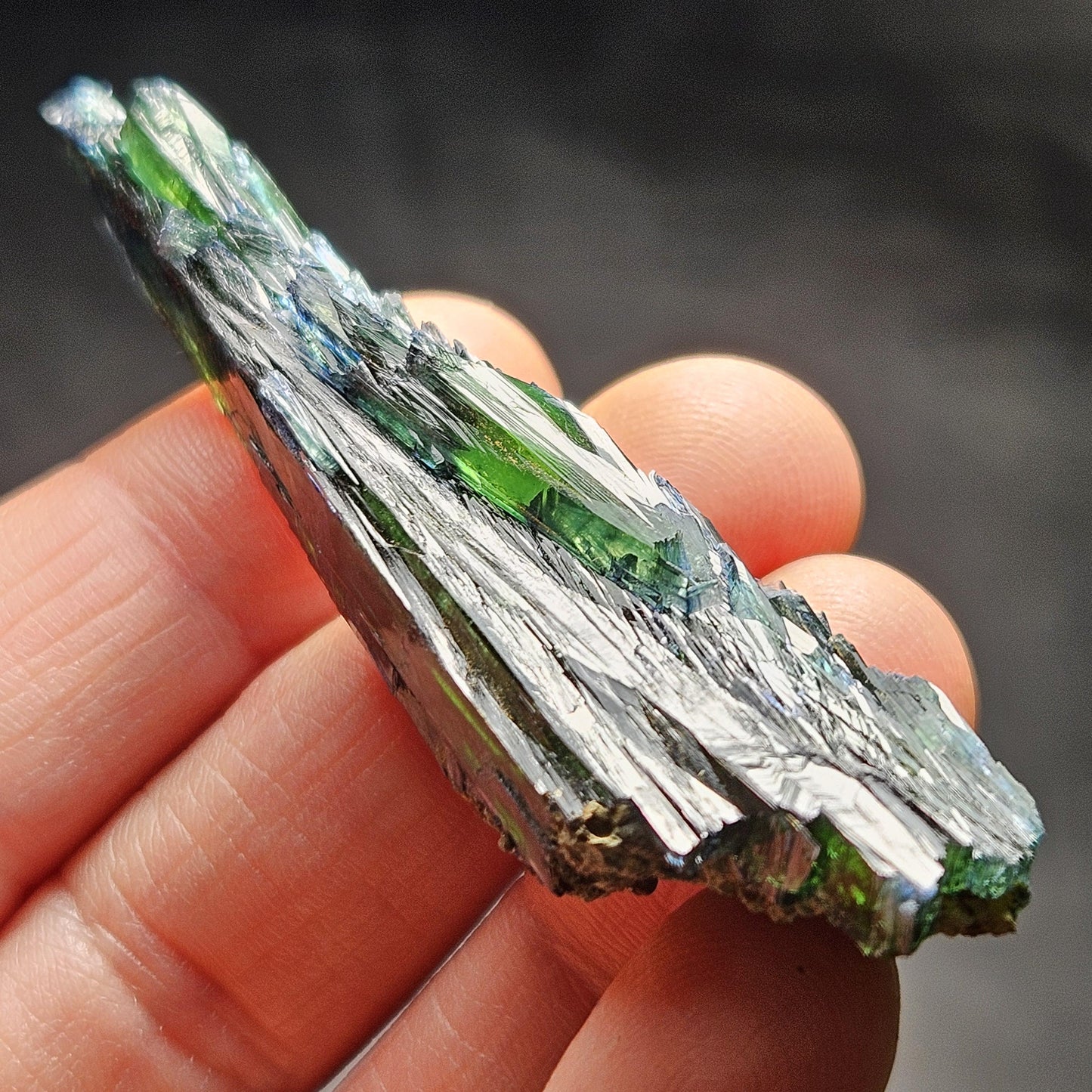 Vivianite Crystal Cluster 18.37g, Vivianite Specimen, Raw Blue