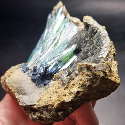 Vivianite Crystal Cluster 254.86g, Vivianite Specimen, Raw Blue