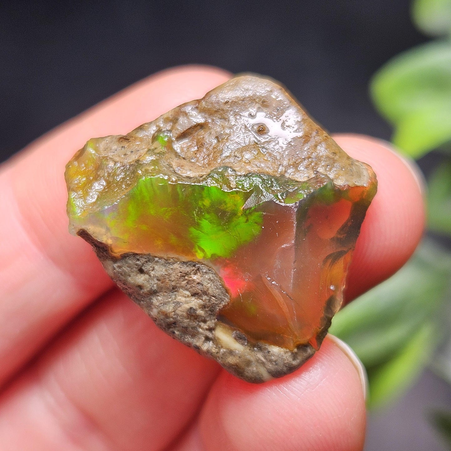 Raw Opal Specimen 5.58g, Welo Opal Crystal from Ethiopia