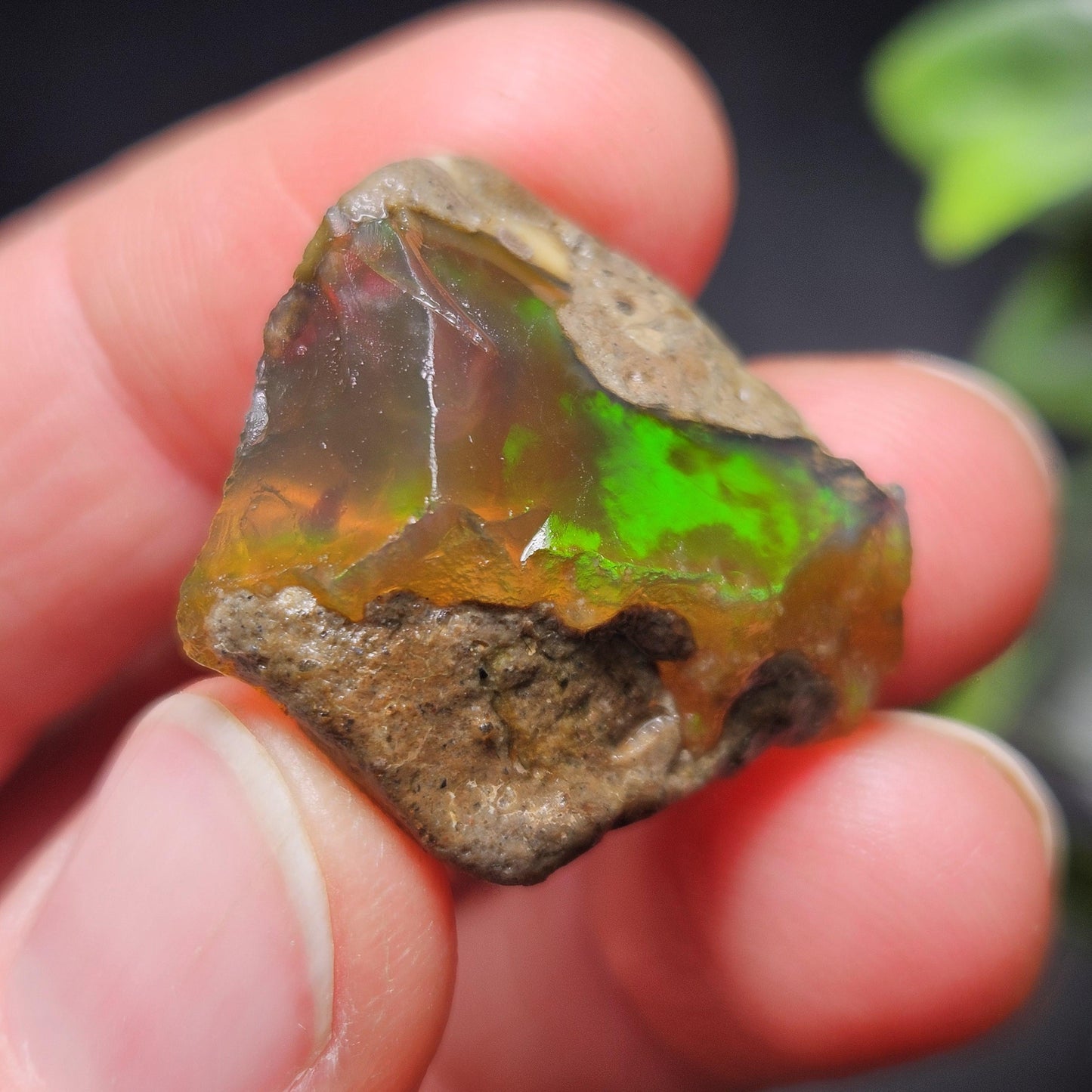 Raw Opal Specimen 5.58g, Welo Opal Crystal from Ethiopia