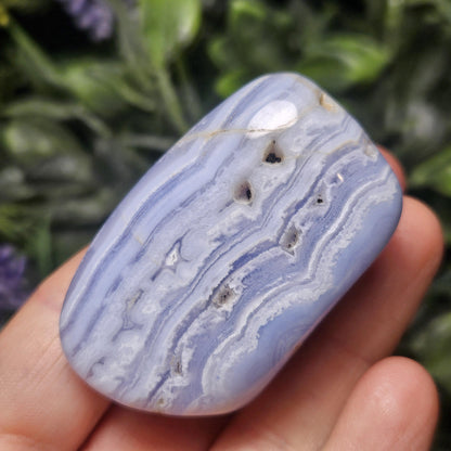 Blue Lace Agate from Namibia (1.25"