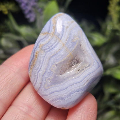 Blue Lace Agate from Namibia (1.25"