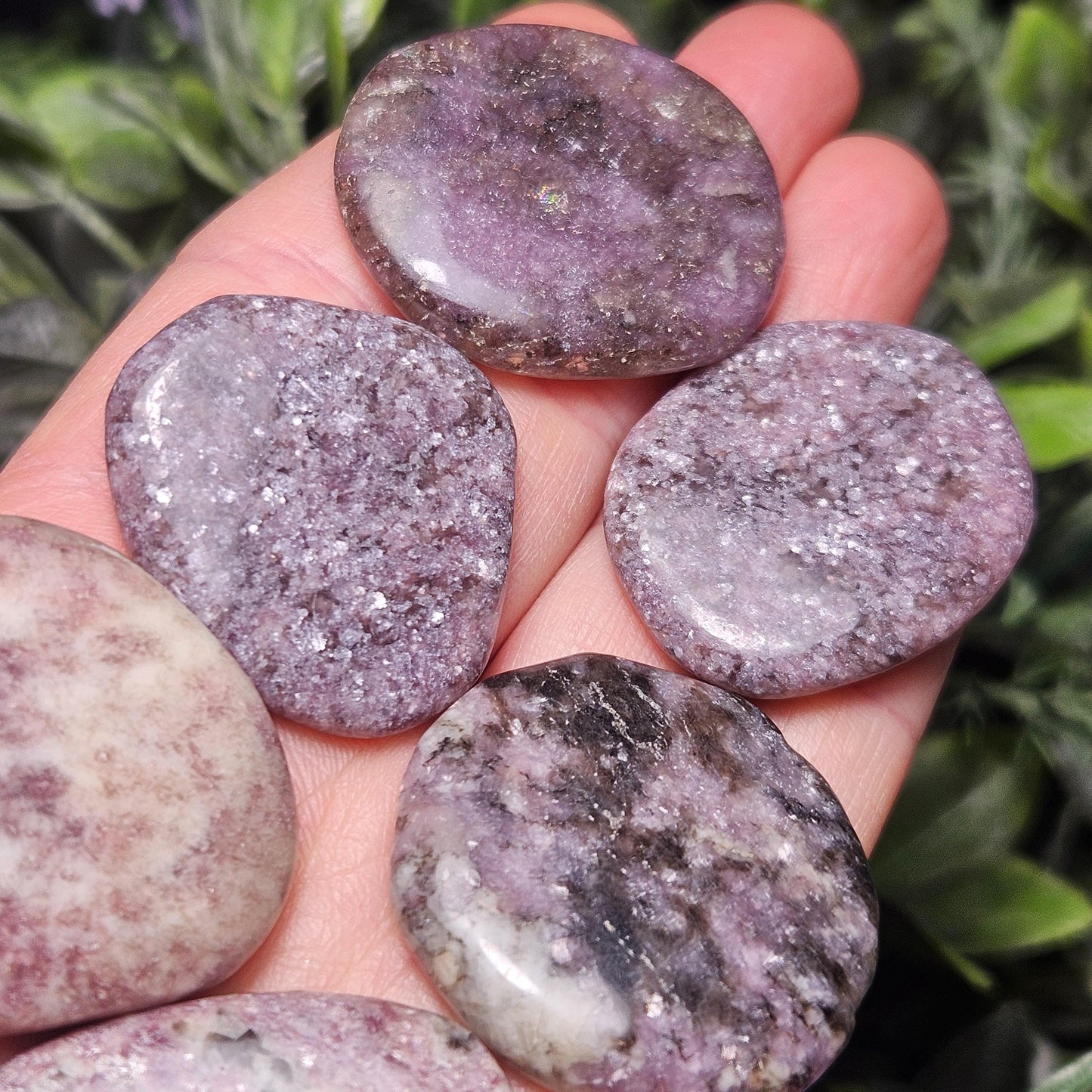 Lepidolite Polished Stone 1.25", Lepidolite Crystal Specimen