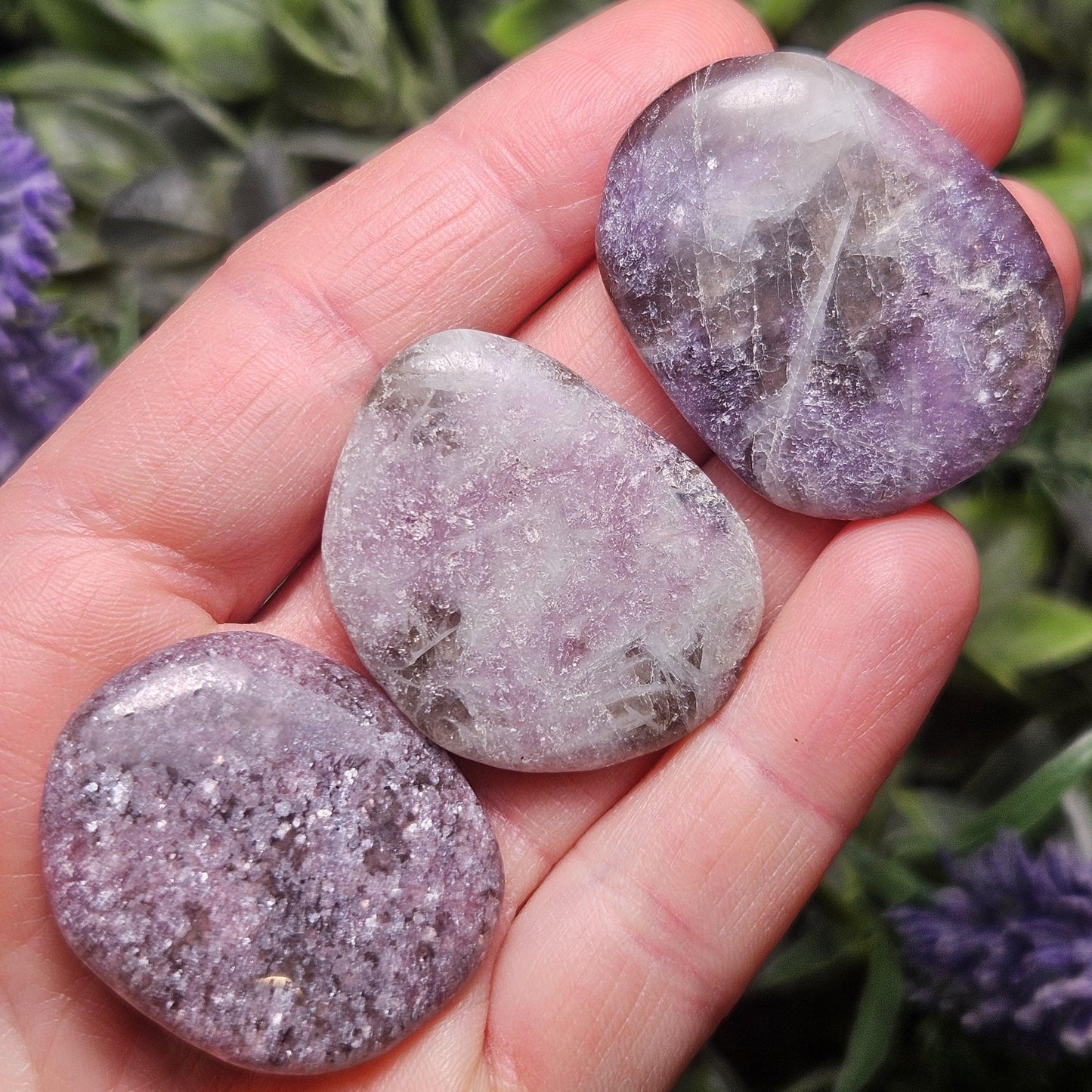Lepidolite Polished Stone 1.25", Lepidolite Crystal Specimen