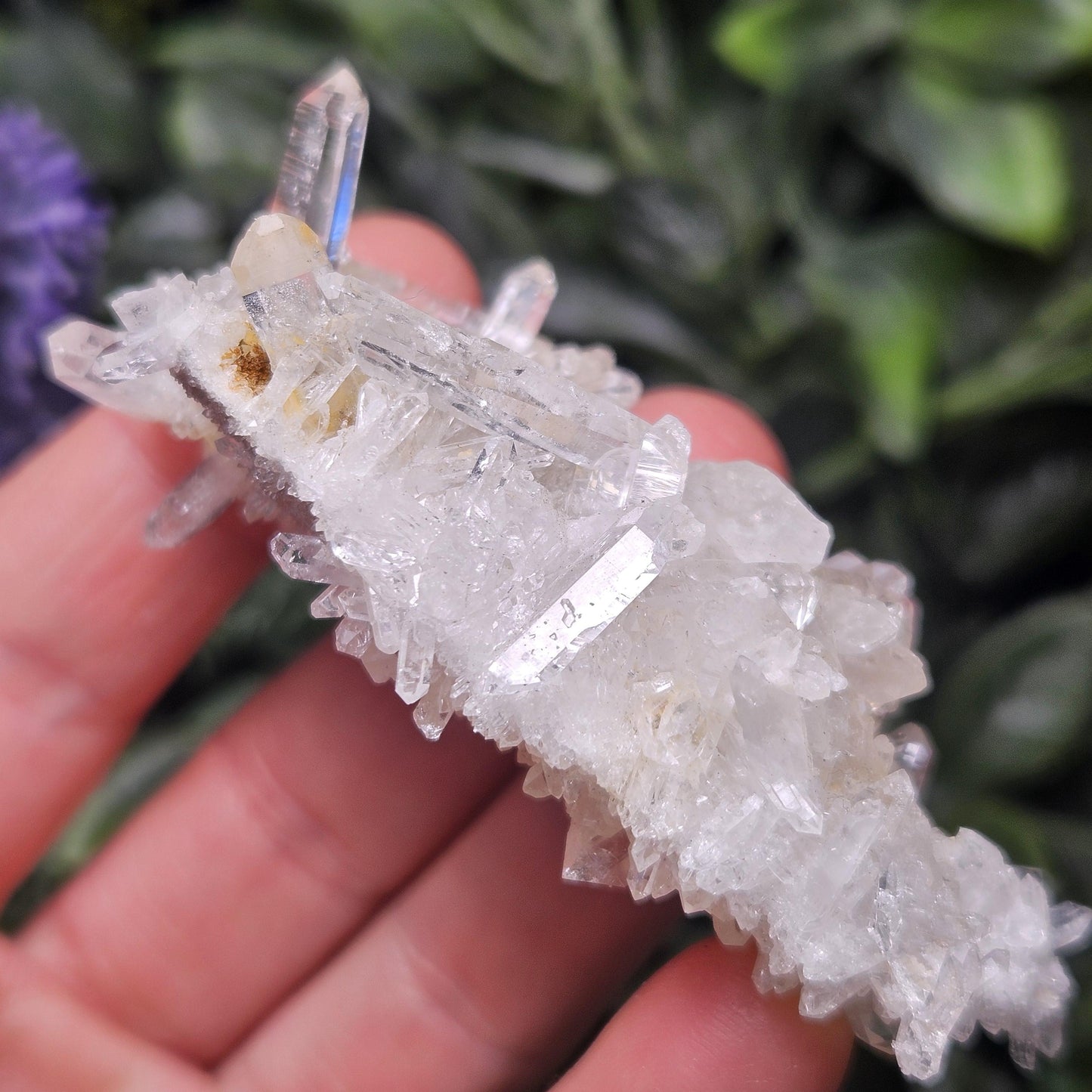 Colombian Lemurian Quartz Cluster, Raw Quartz Crystal from Colombia