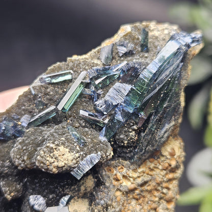 Vivianite Crystal Cluster 212g, Vivianite Specimen, Raw Blue
