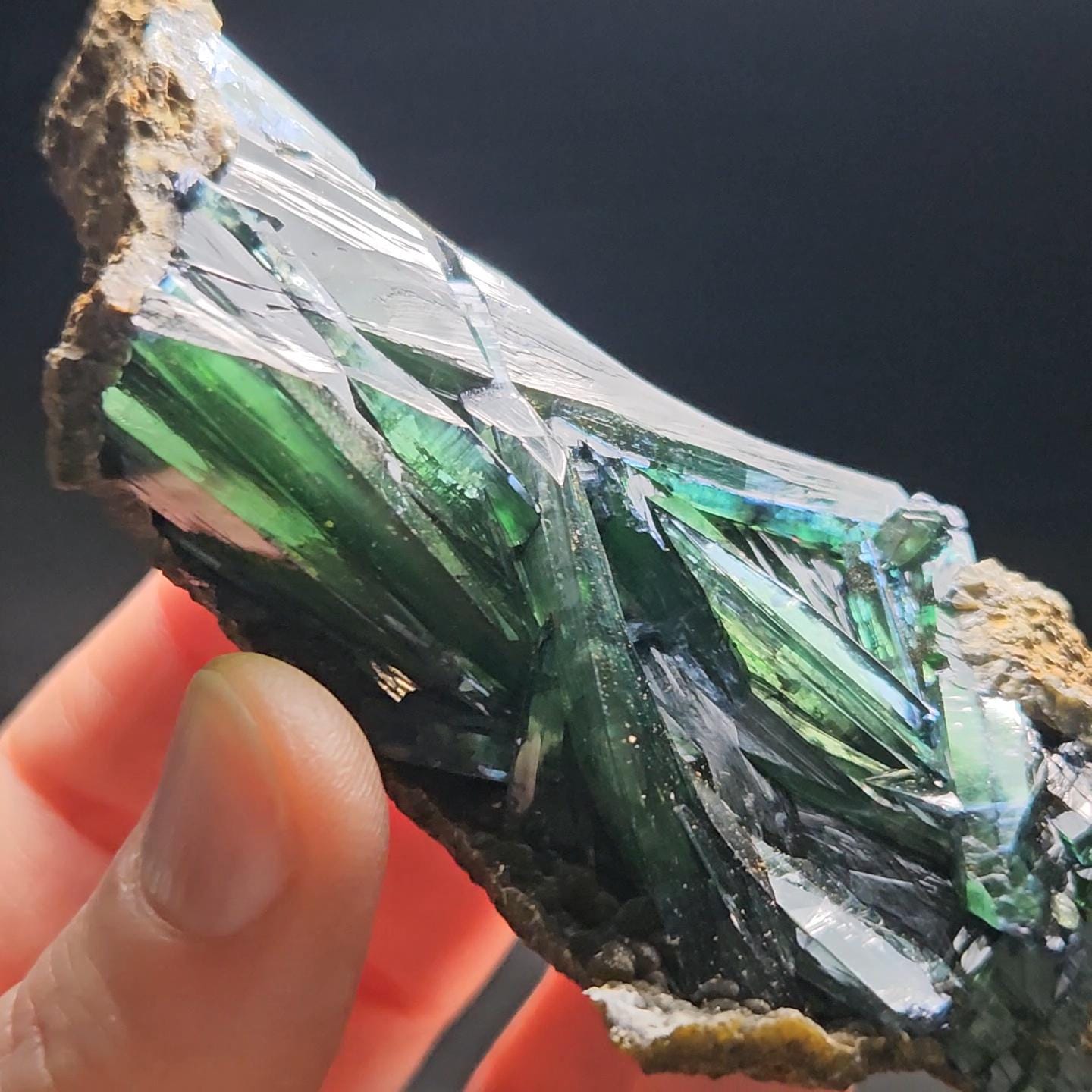 Vivianite Crystal Cluster 90.55g, Vivianite Specimen, Raw Blue