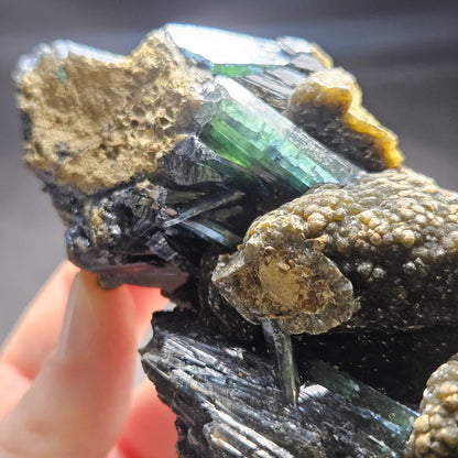 Vivianite Crystal Cluster 140g, Vivianite Specimen, Raw Blue