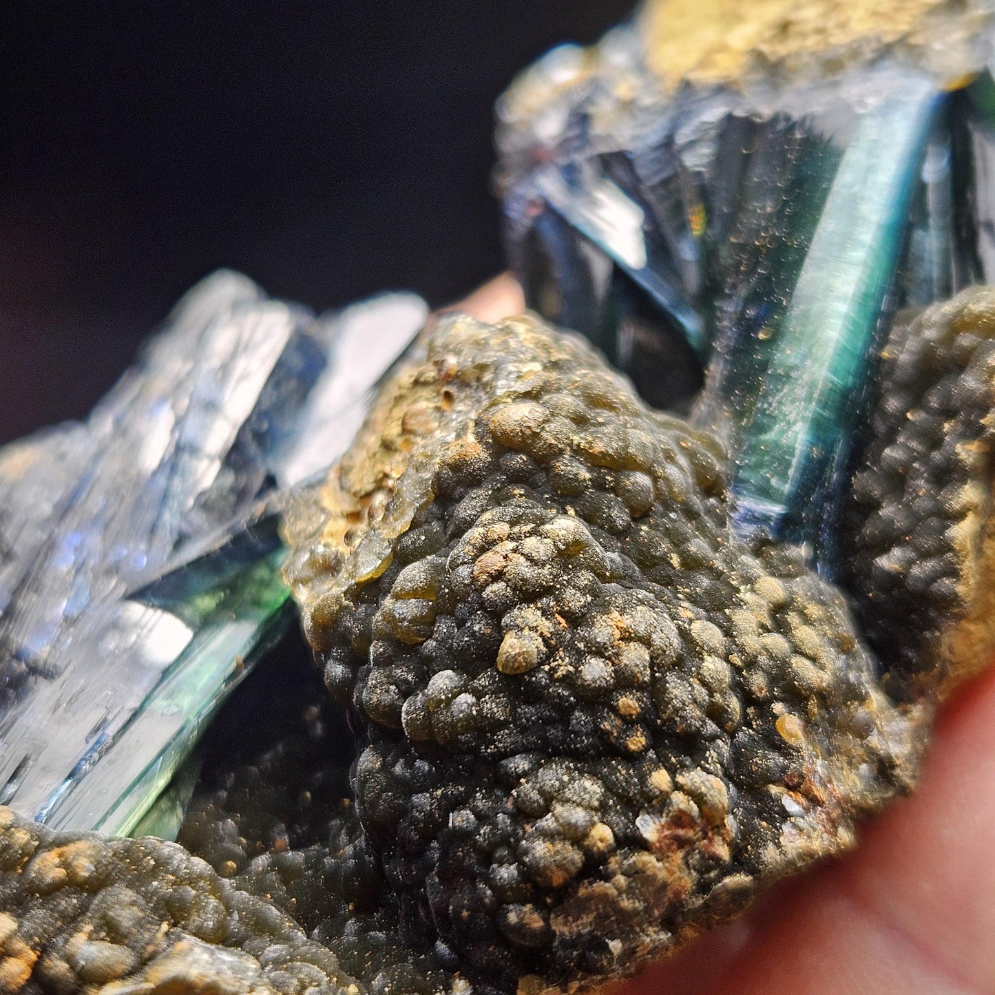 Vivianite Crystal Cluster 140g, Vivianite Specimen, Raw Blue