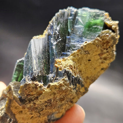 Vivianite Crystal Cluster 140g, Vivianite Specimen, Raw Blue