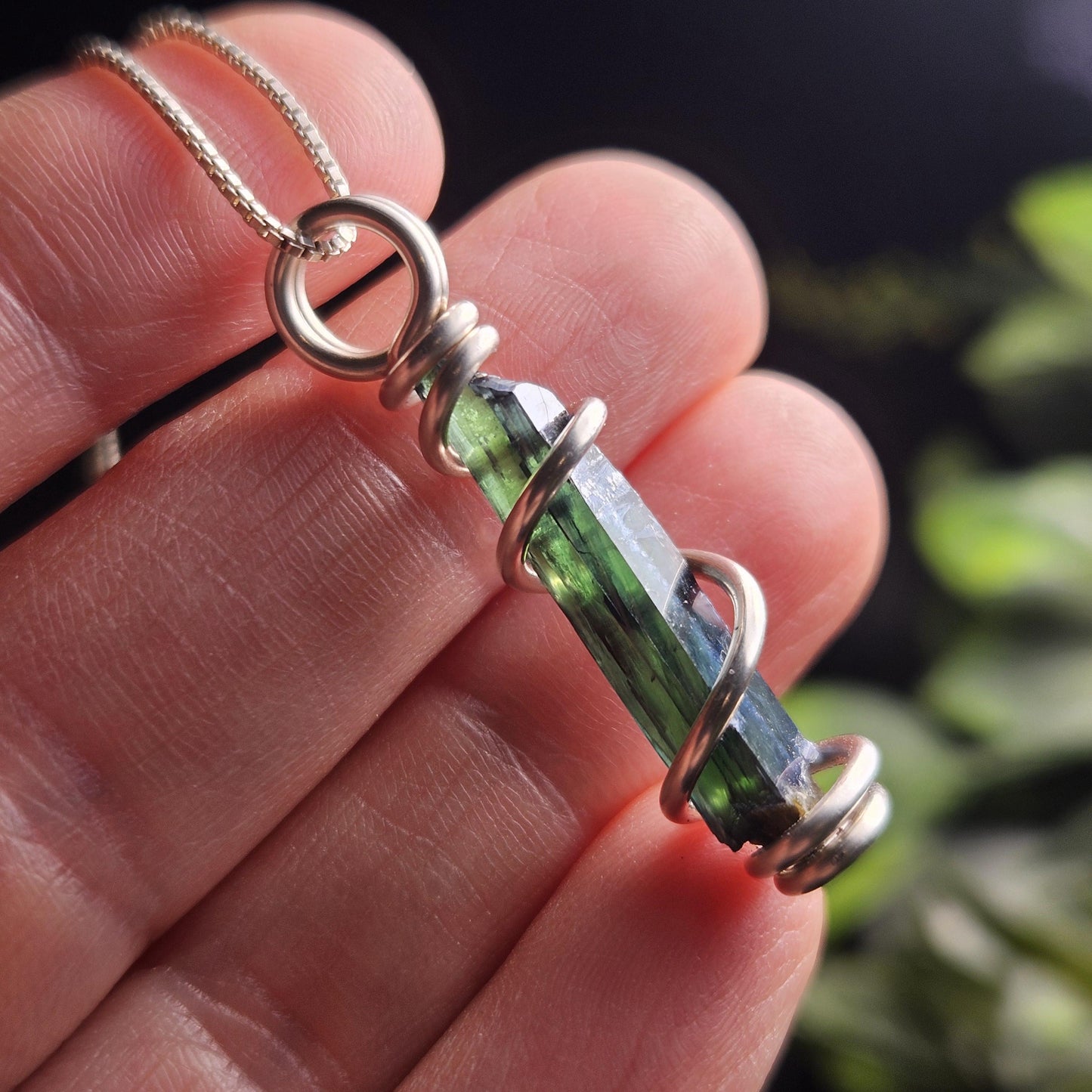 Vivianite Crystal Pendant, High Quality Terminated Specimen