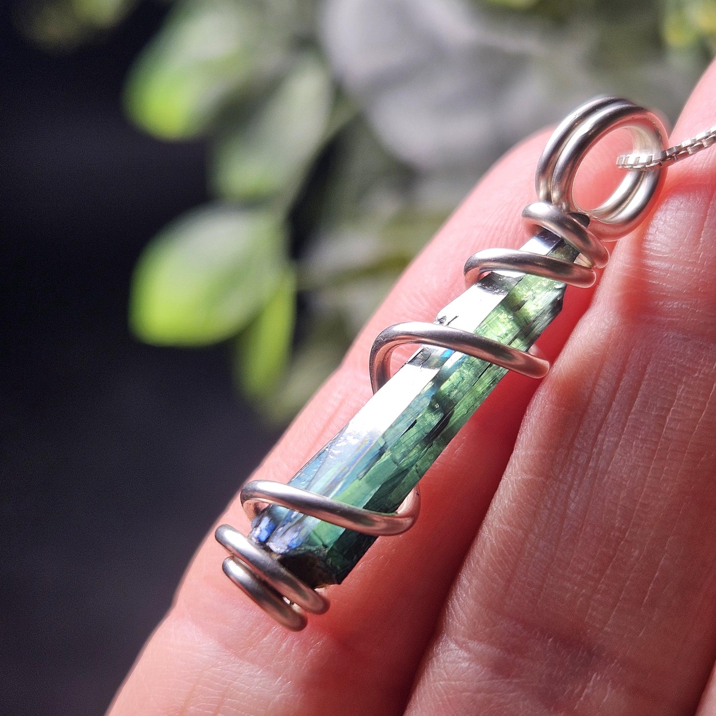 Vivianite Crystal Pendant, High Quality Terminated Specimen
