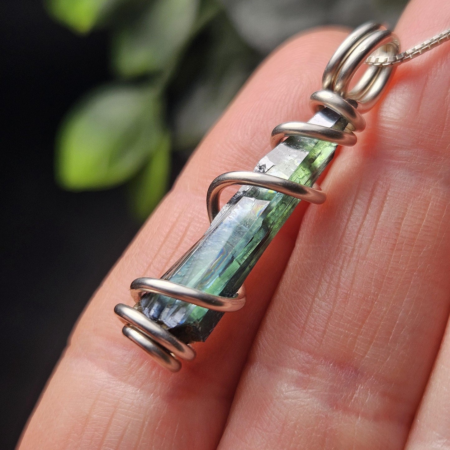 Vivianite Crystal Pendant, High Quality Terminated Specimen