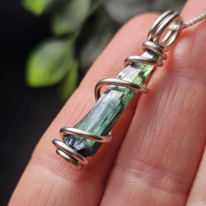 Vivianite Crystal Pendant, High Quality Terminated Specimen