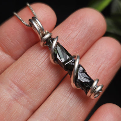 Vivianite Crystal Pendant, High Quality Terminated Specimen