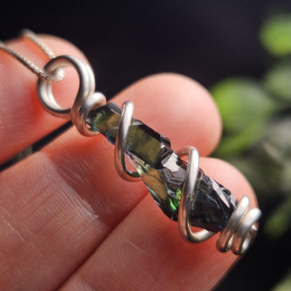Vivianite Crystal Pendant, High Quality Terminated Specimen
