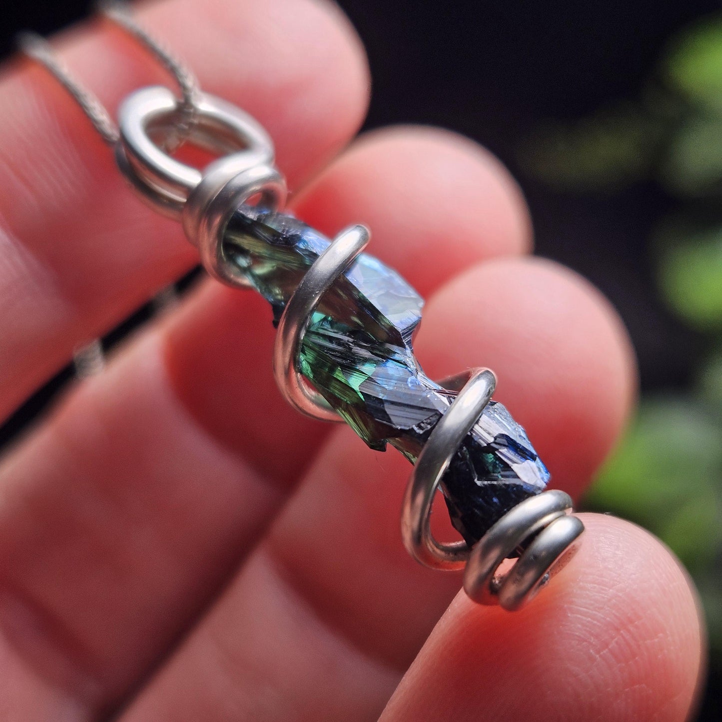 Vivianite Crystal Pendant, High Quality Terminated Specimen