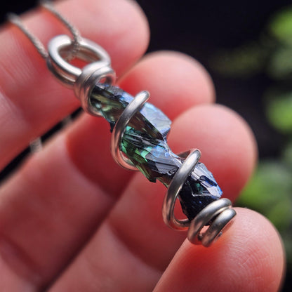 Vivianite Crystal Pendant, High Quality Terminated Specimen