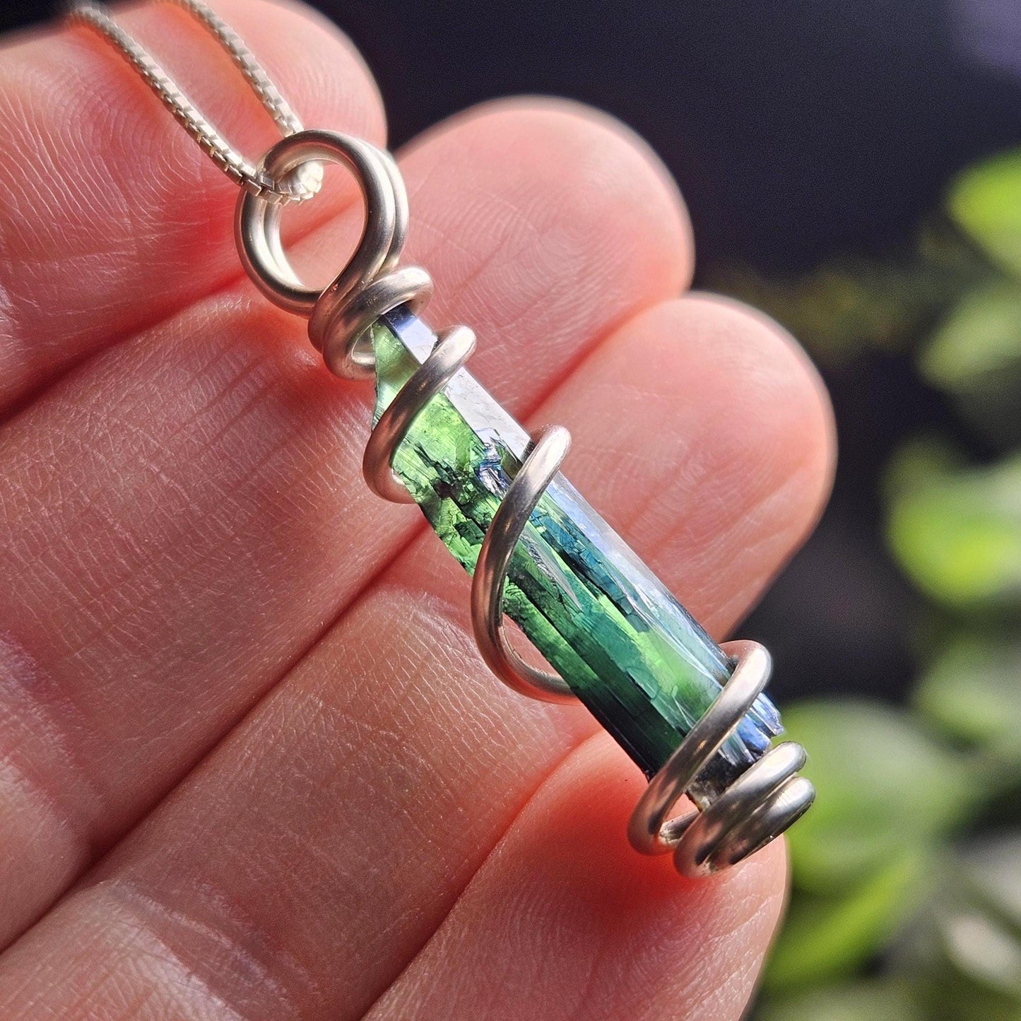 Vivianite Crystal Pendant, High Quality Terminated Specimen