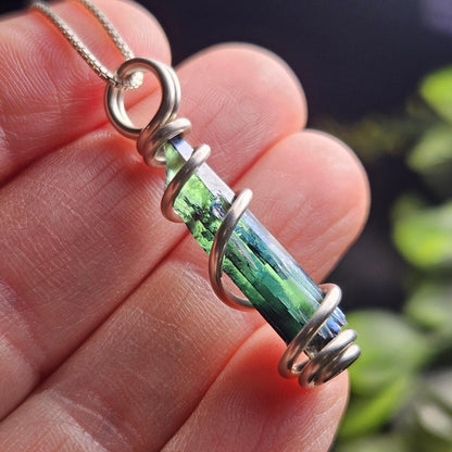 Vivianite Crystal Pendant, High Quality Terminated Specimen