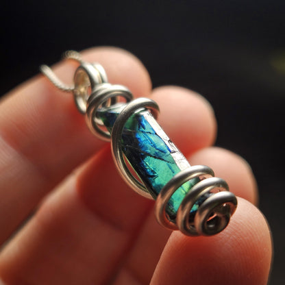 Vivianite Crystal Pendant, High Quality Terminated Specimen