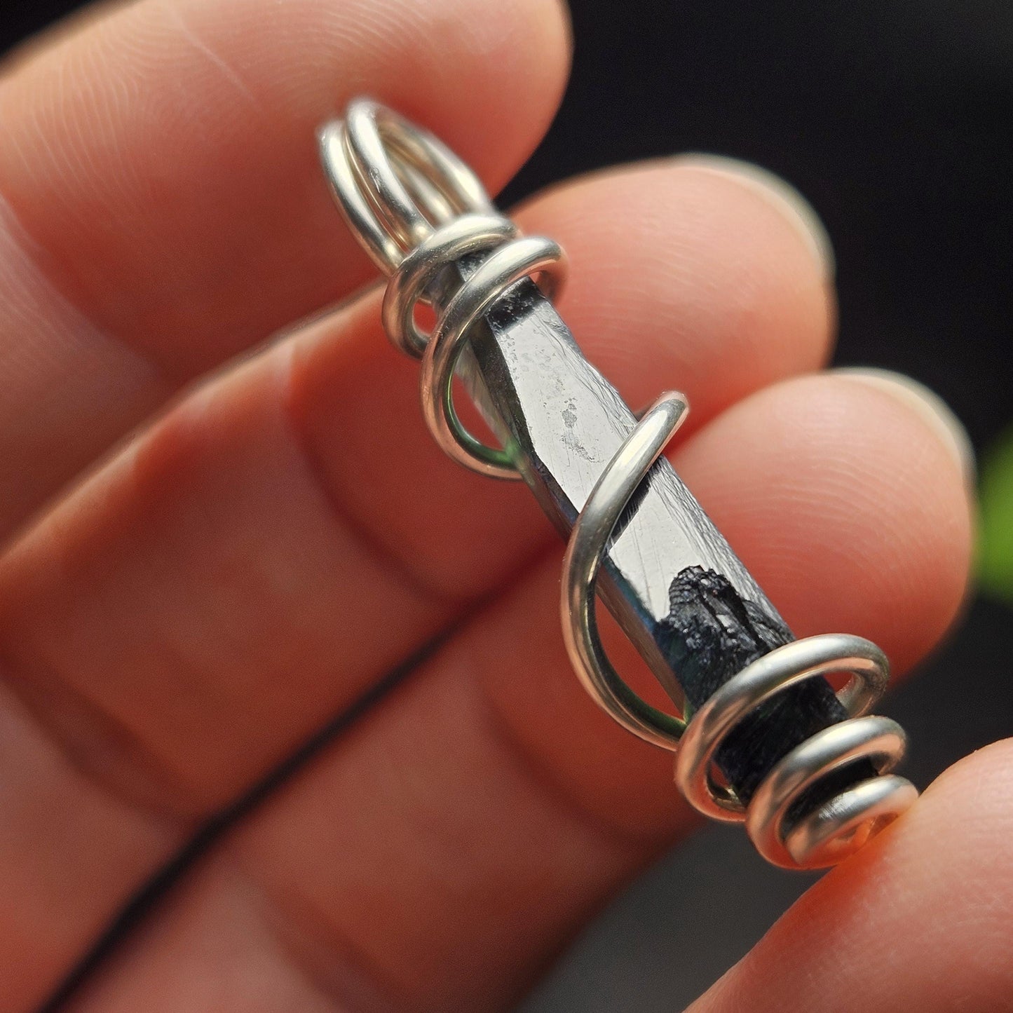 Vivianite Crystal Pendant, High Quality Terminated Specimen