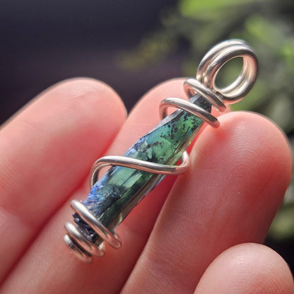 Vivianite Crystal Pendant, High Quality Terminated Specimen