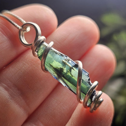 Vivianite Crystal Pendant, High Quality Terminated Specimen