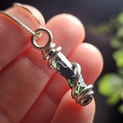 Vivianite Crystal Pendant, High Quality Terminated Specimen