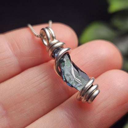Vivianite Crystal Pendant, High Quality Terminated Specimen