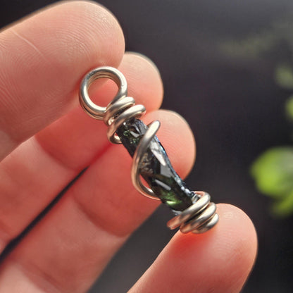 Vivianite Crystal Pendant, High Quality Terminated Specimen
