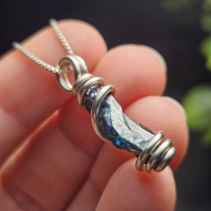 Vivianite Crystal Pendant, High Quality Terminated Specimen