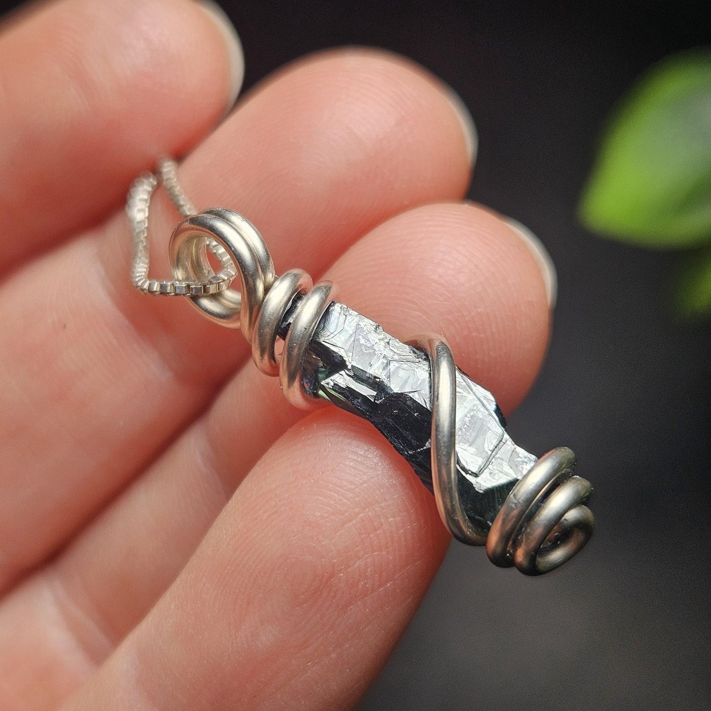 Vivianite Crystal Pendant, High Quality Terminated Specimen