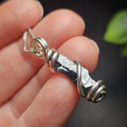 Vivianite Crystal Pendant, High Quality Terminated Specimen