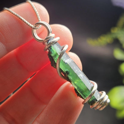 Vivianite Crystal Pendant, High Quality Terminated Specimen