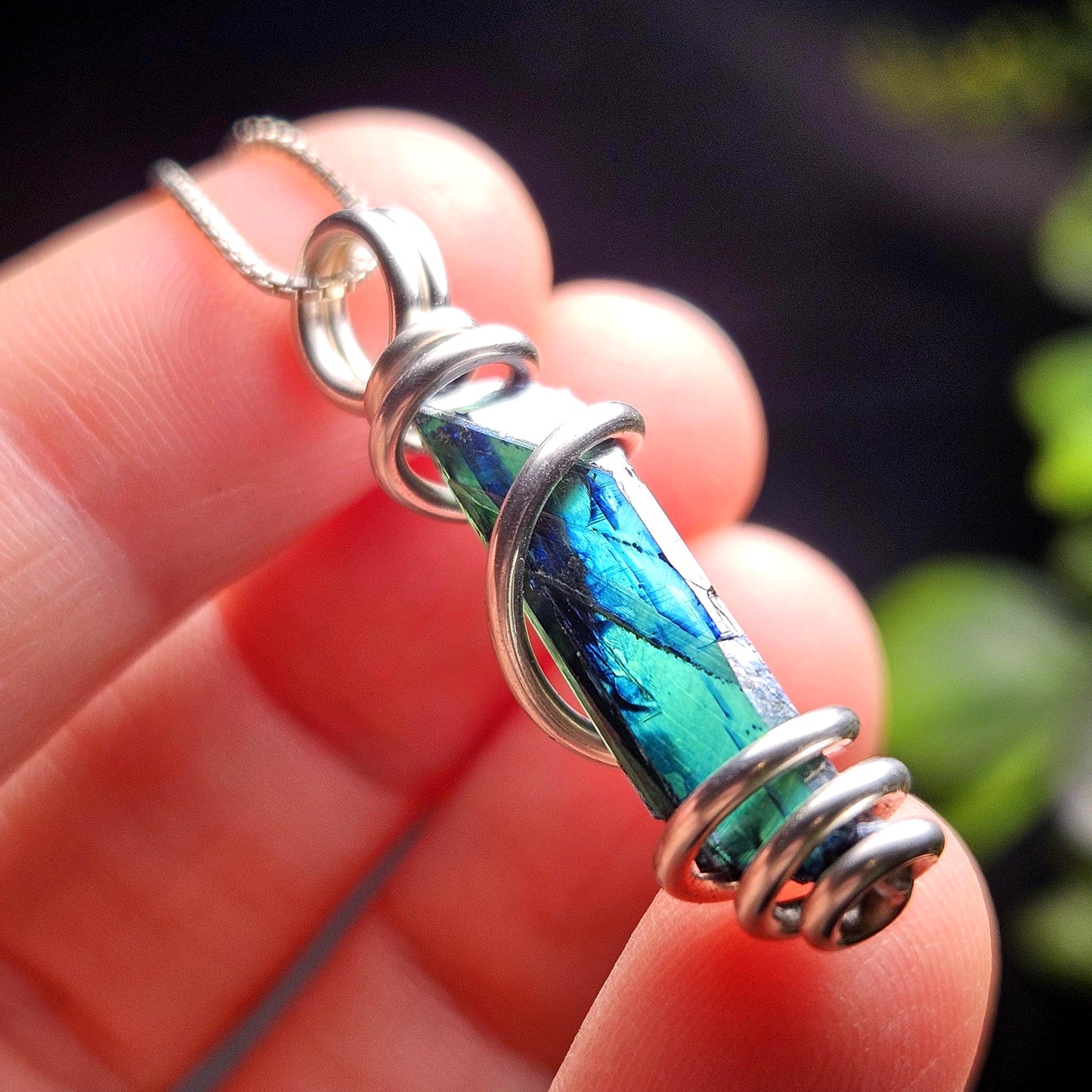 Vivianite Crystal Pendant, High Quality Terminated Specimen