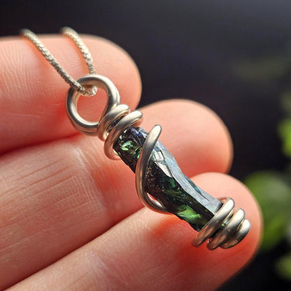 Vivianite Crystal Pendant, High Quality Terminated Specimen