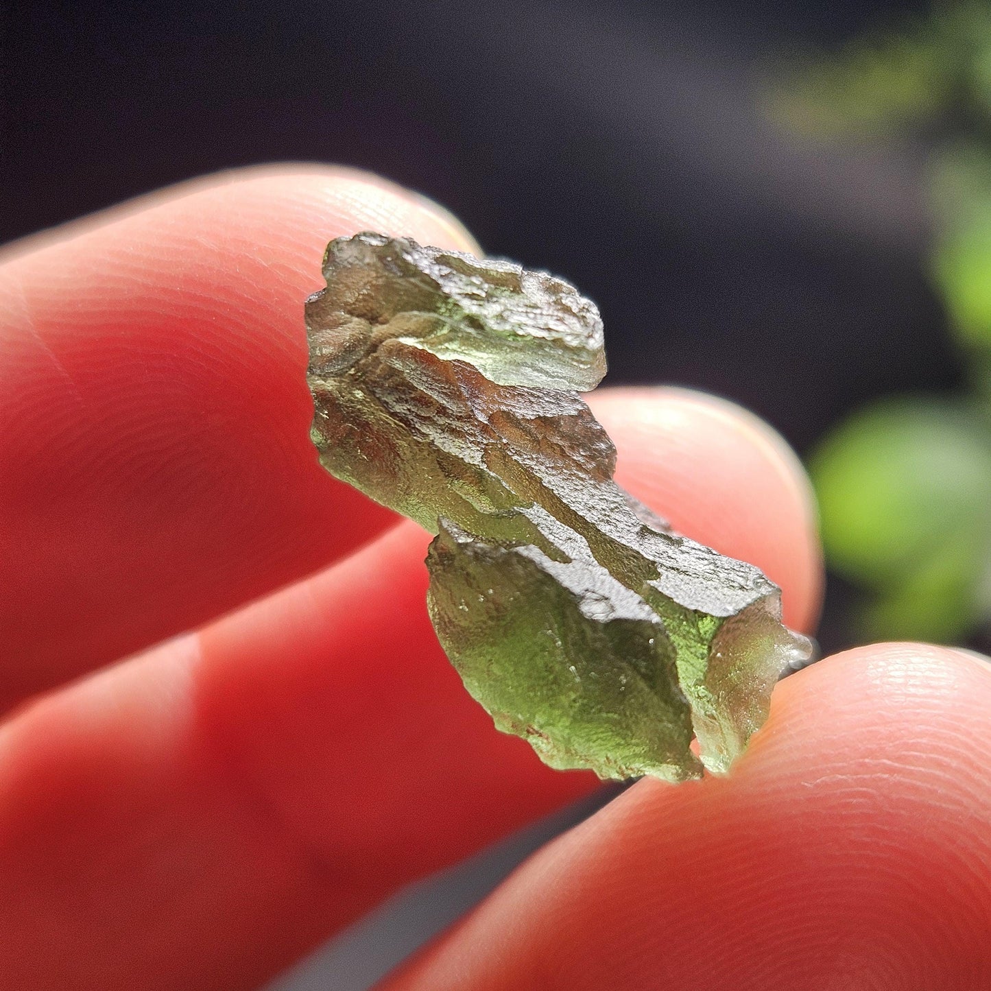 Moldavite Specimen 1.60g, Genuine Moldavite Tektite
