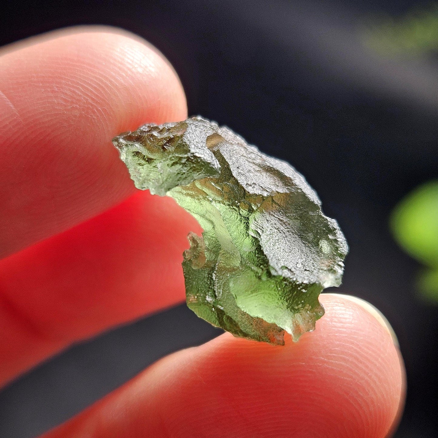 Moldavite Specimen 1.60g, Genuine Moldavite Tektite
