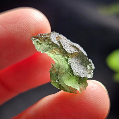 Moldavite Specimen 1.60g, Genuine Moldavite Tektite