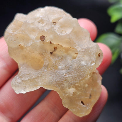 Libyan Desert Glass with Cristobalite Spheres 38.29g